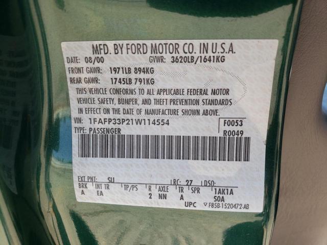 Photo 11 VIN: 1FAFP33P21W114554 - FORD FOCUS LX 