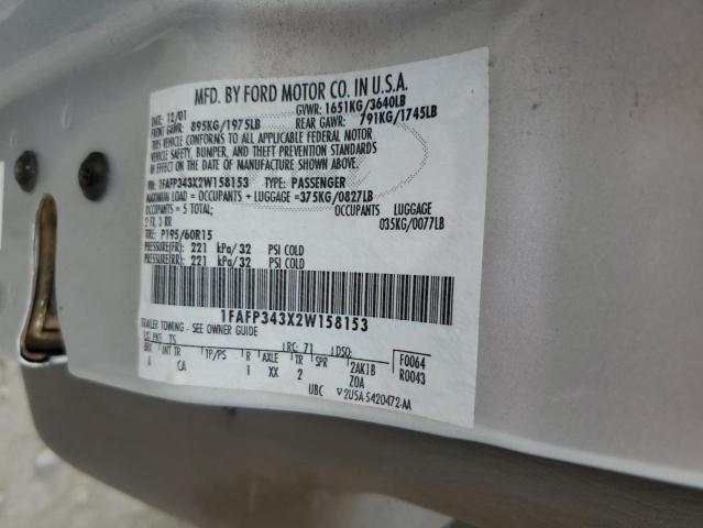 Photo 11 VIN: 1FAFP343X2W158153 - FORD FOCUS 