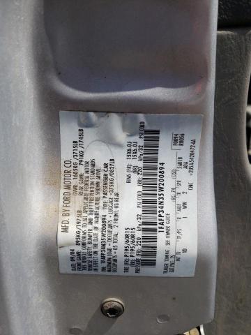 Photo 11 VIN: 1FAFP34N35W200894 - FORD FOCUS ZX4 