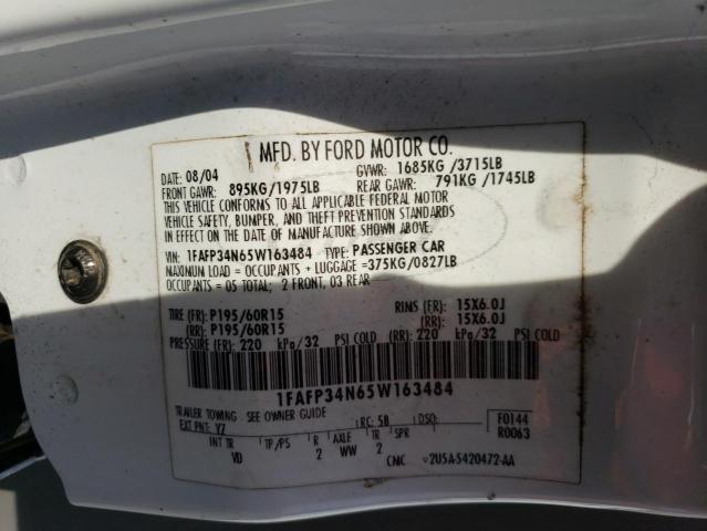 Photo 11 VIN: 1FAFP34N65W163484 - FORD FOCUS 