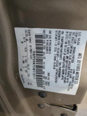 Photo 12 VIN: 1FAFP34N75W115511 - FORD FOCUS ZX4 