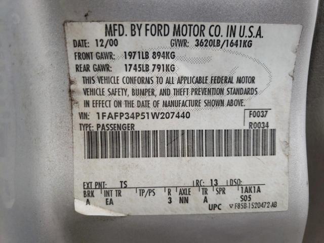 Photo 11 VIN: 1FAFP34P51W207440 - FORD FOCUS SE 