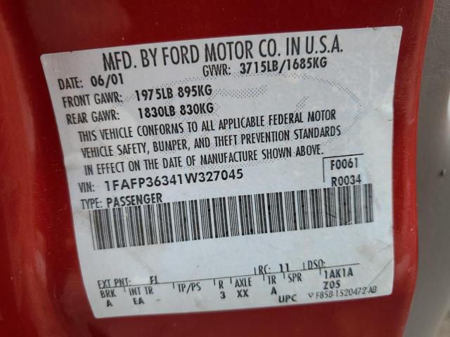 Photo 11 VIN: 1FAFP36341W327045 - FORD FOCUS 