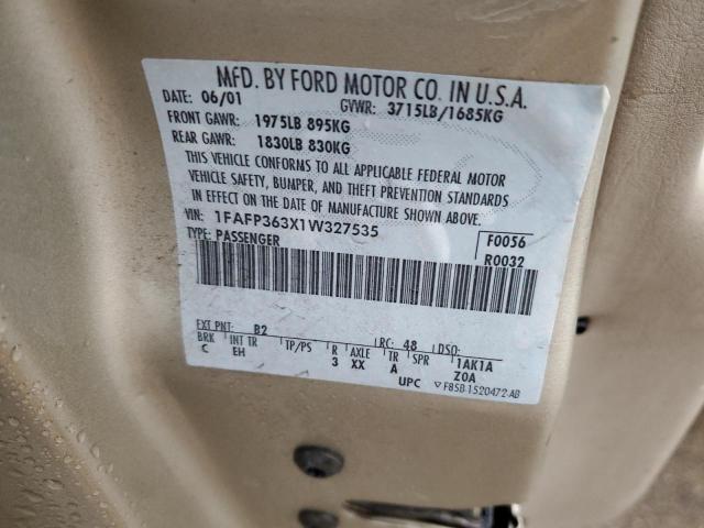 Photo 11 VIN: 1FAFP363X1W327535 - FORD FOCUS SE 