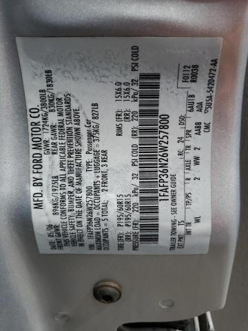 Photo 11 VIN: 1FAFP36N26W257800 - FORD FOCUS ZXW 