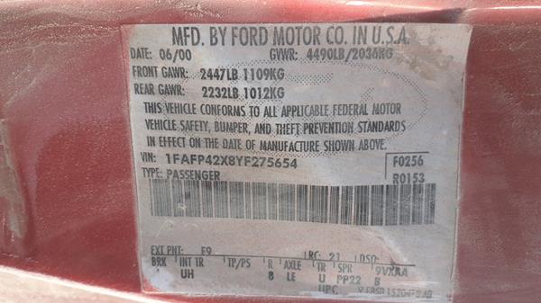 Photo 2 VIN: 1FAFP42X8YF275654 - FORD MUSTANG 