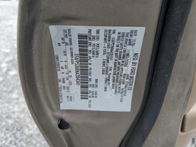 Photo 12 VIN: 1FAFP53U06A204341 - FORD TAURUS SE 