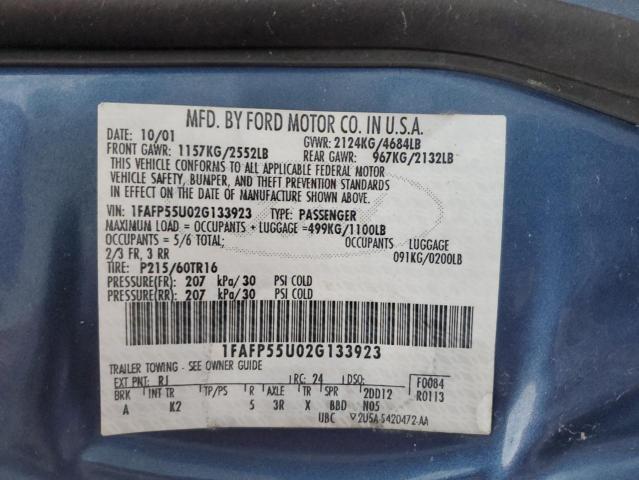 Photo 11 VIN: 1FAFP55U02G133923 - FORD ALL MODELS 