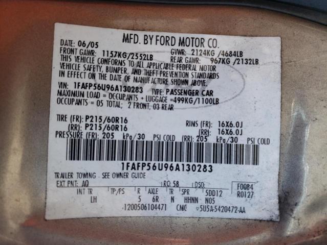 Photo 11 VIN: 1FAFP56U96A130283 - FORD TAURUS 