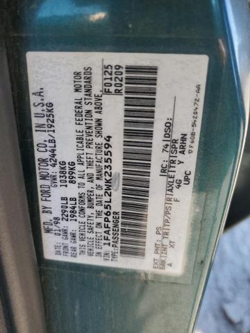 Photo 11 VIN: 1FAFP65L2WK235594 - FORD CONTOUR 