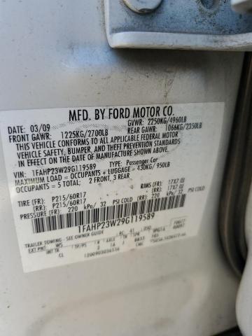 Photo 11 VIN: 1FAHP23W29G119589 - FORD TAURUS 