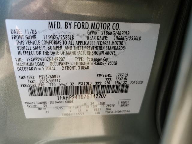 Photo 12 VIN: 1FAHP24107G142207 - FORD FIVE HUNDR 