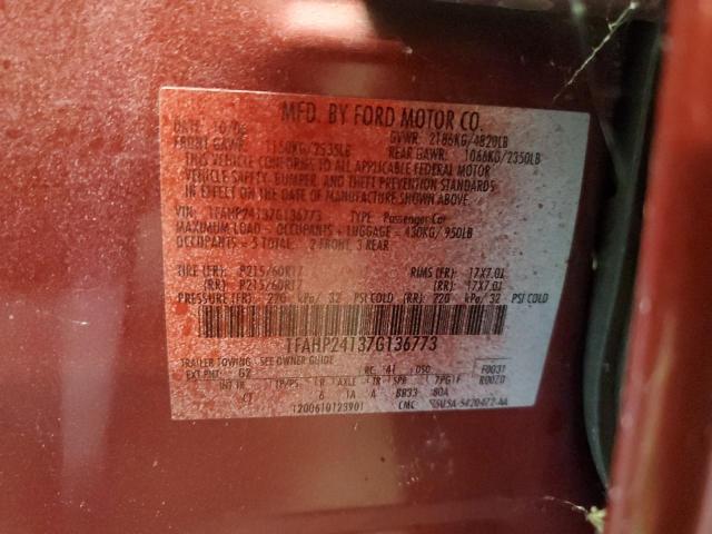 Photo 12 VIN: 1FAHP24137G136773 - FORD FIVE HUNDR 