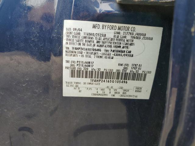 Photo 11 VIN: 1FAHP24165G105496 - FORD 500 