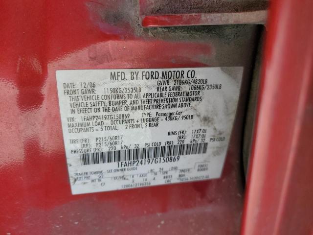 Photo 11 VIN: 1FAHP24197G150869 - FORD FIVE HUNDR 