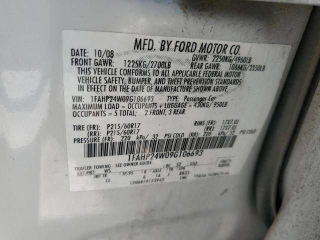 Photo 11 VIN: 1FAHP24W09G106693 - FORD TAURUS 