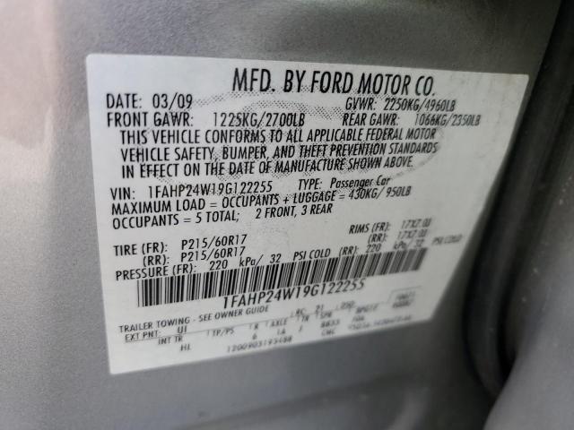 Photo 11 VIN: 1FAHP24W19G122255 - FORD TAURUS 