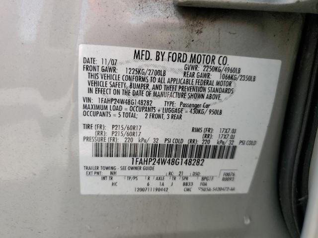 Photo 11 VIN: 1FAHP24W48G148282 - FORD TAURUS 