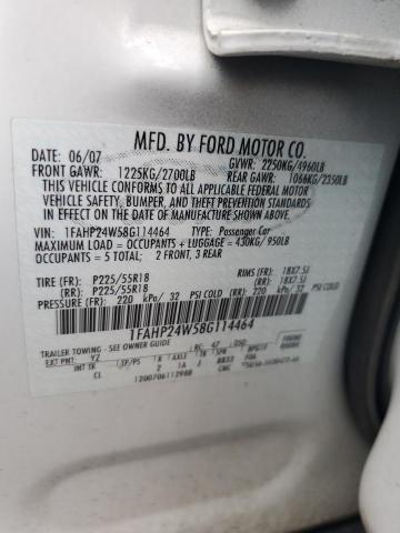 Photo 11 VIN: 1FAHP24W58G114464 - FORD TAURUS SEL 