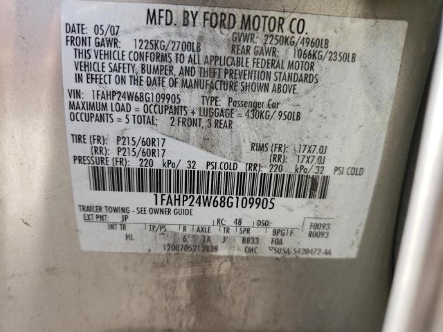 Photo 11 VIN: 1FAHP24W68G109905 - FORD TAURUS 