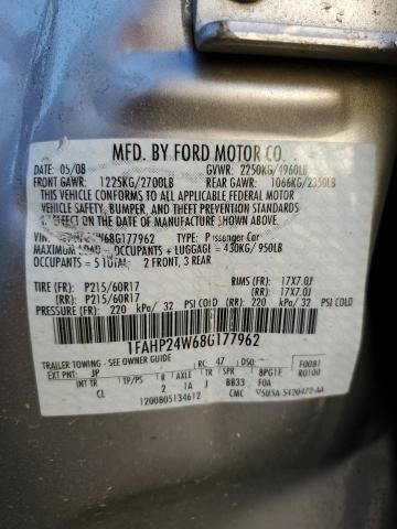 Photo 11 VIN: 1FAHP24W68G177962 - FORD TAURUS SEL 