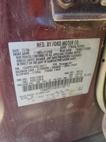 Photo 11 VIN: 1FAHP25107G150712 - FORD FIVE HUNDR 