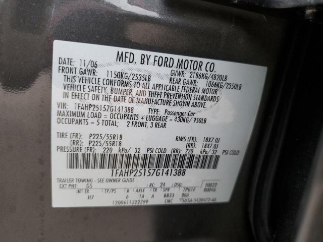 Photo 12 VIN: 1FAHP25157G141388 - FORD FIVE HUNDR 