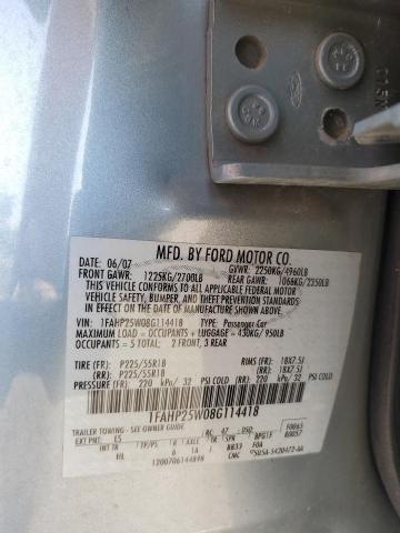 Photo 11 VIN: 1FAHP25W08G114418 - FORD TAURUS 