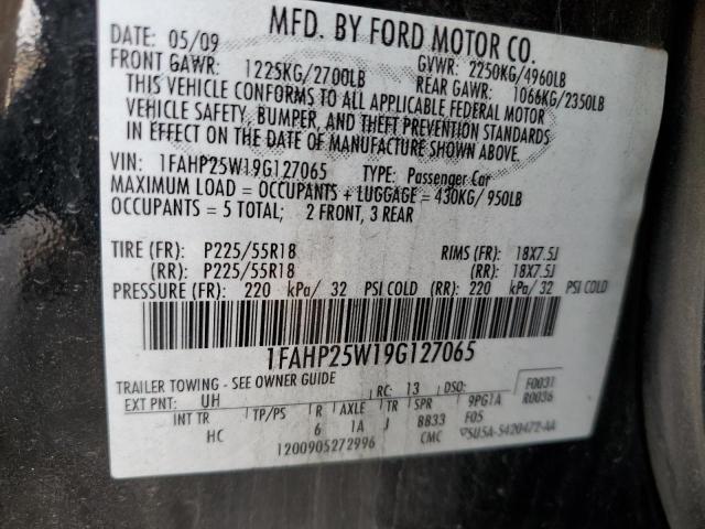 Photo 11 VIN: 1FAHP25W19G127065 - FORD TAURUS 