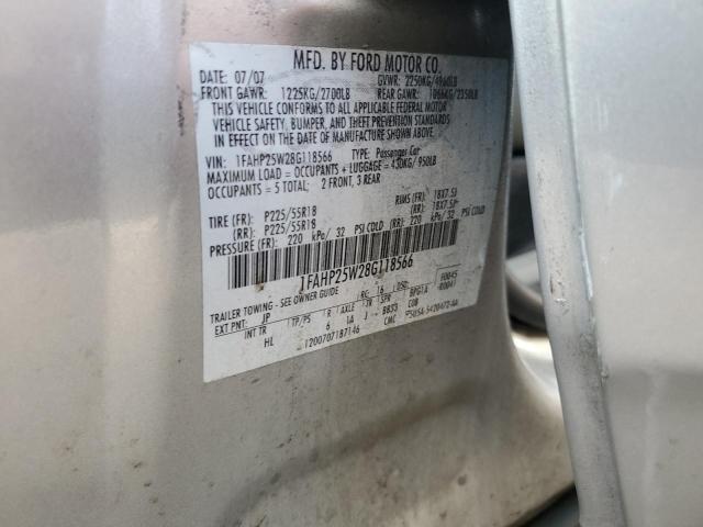 Photo 11 VIN: 1FAHP25W28G118566 - FORD TAURUS 