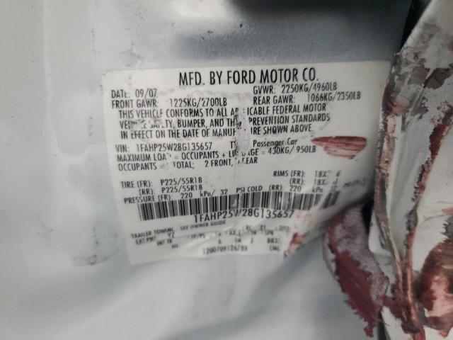 Photo 11 VIN: 1FAHP25W28G135657 - FORD TAURUS LIM 