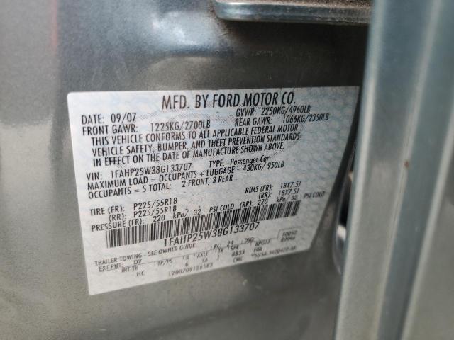 Photo 11 VIN: 1FAHP25W38G133707 - FORD TAURUS LIM 