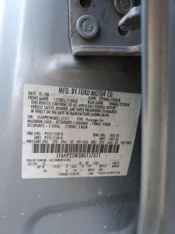 Photo 11 VIN: 1FAHP25W38G157571 - FORD TAURUS LIM 