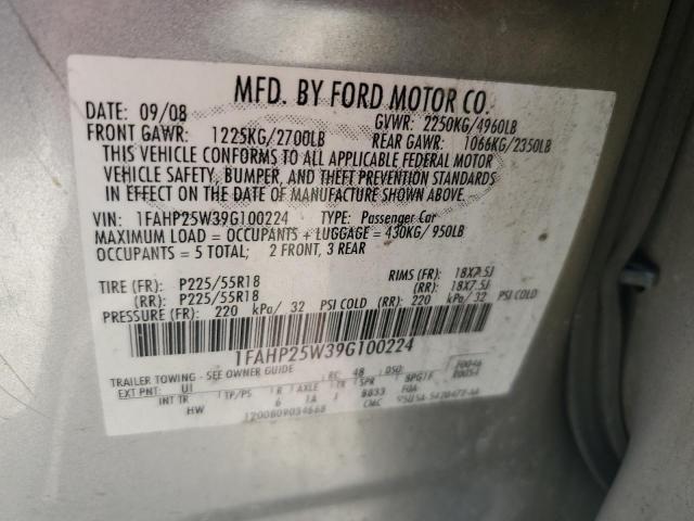 Photo 11 VIN: 1FAHP25W39G100224 - FORD TAURUS 