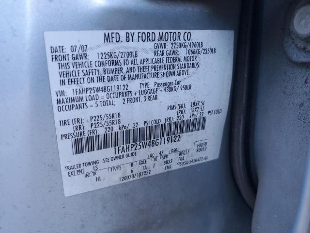 Photo 12 VIN: 1FAHP25W48G119122 - FORD TAURUS 