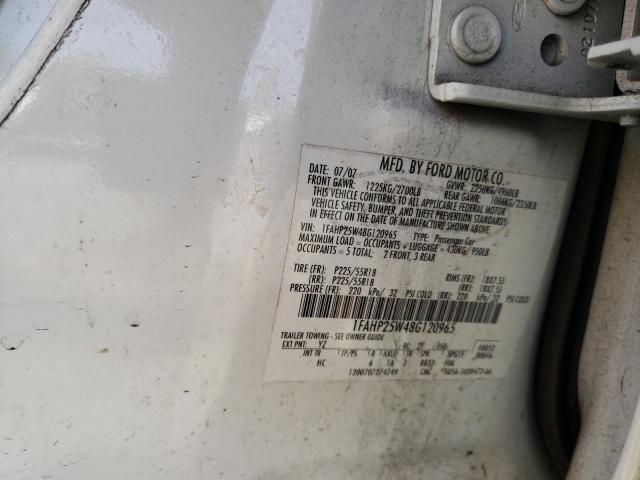 Photo 11 VIN: 1FAHP25W48G120965 - FORD TAURUS LIM 