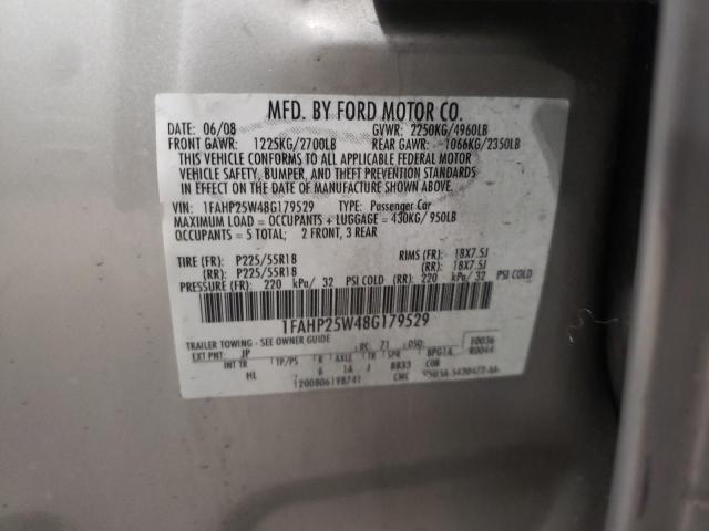 Photo 11 VIN: 1FAHP25W48G179529 - FORD TAURUS LIM 