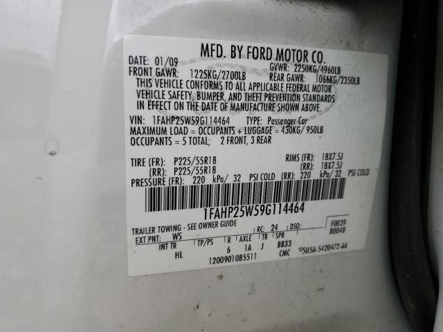 Photo 12 VIN: 1FAHP25W59G114464 - FORD TAURUS LIM 