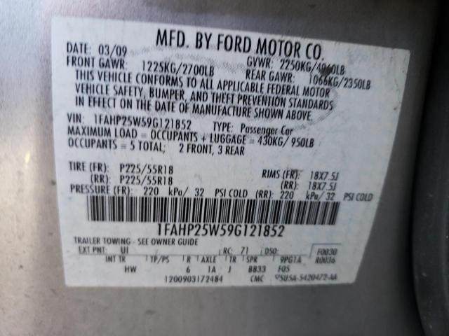 Photo 11 VIN: 1FAHP25W59G121852 - FORD TAURUS 