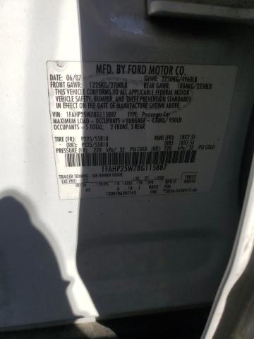 Photo 11 VIN: 1FAHP25W78G115887 - FORD TAURUS LIM 