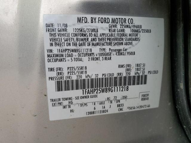 Photo 11 VIN: 1FAHP25W89G111218 - FORD TAURUS 