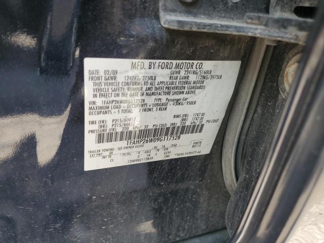 Photo 11 VIN: 1FAHP26W09G117528 - FORD TAURUS 