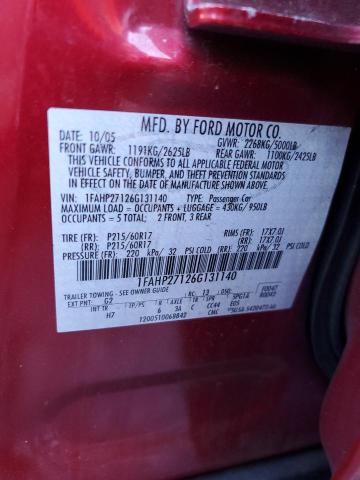 Photo 11 VIN: 1FAHP27126G131140 - FORD FIVE HUNDR 