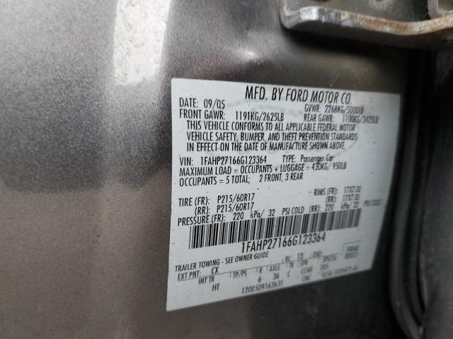 Photo 11 VIN: 1FAHP27166G123364 - FORD FIVE HUNDR 