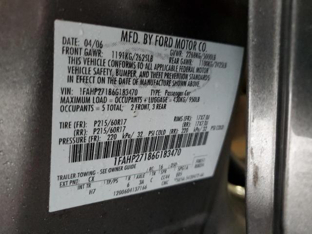 Photo 12 VIN: 1FAHP27186G183470 - FORD FIVE HUNDR 