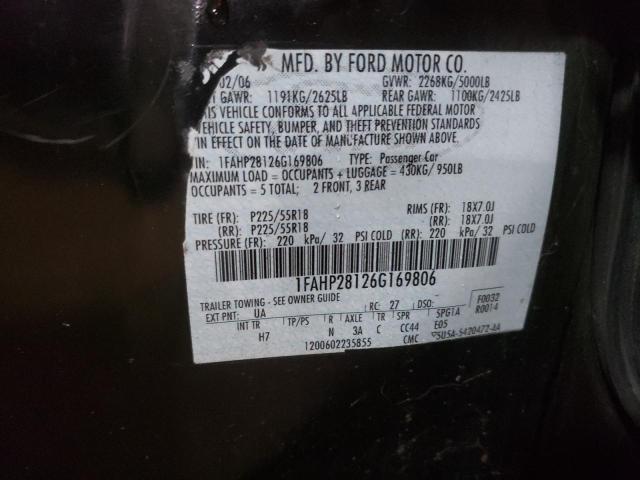 Photo 11 VIN: 1FAHP28126G169806 - FORD FIVE HUNDR 