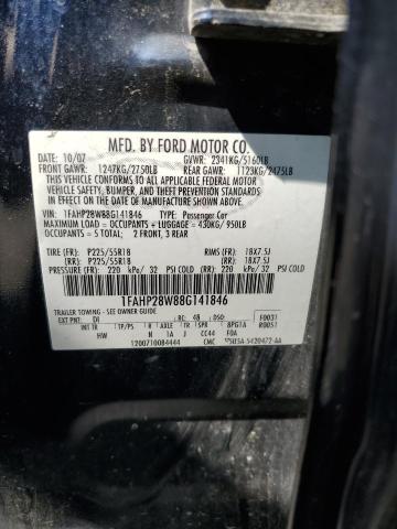 Photo 11 VIN: 1FAHP28W88G141846 - FORD TAURUS LIM 