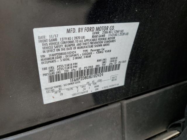 Photo 11 VIN: 1FAHP2D80JG102424 - FORD TAURUS 