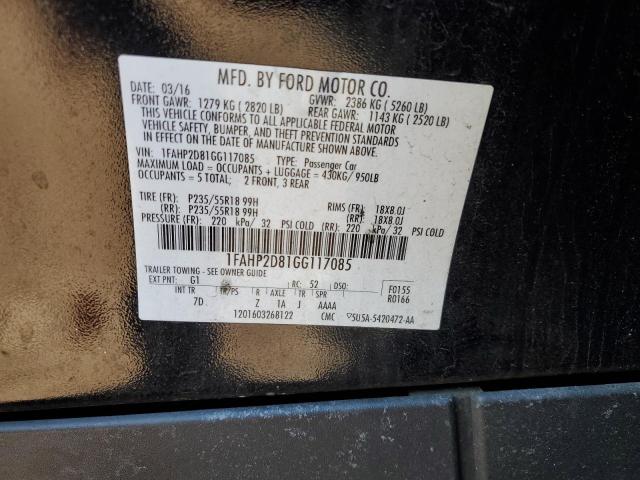 Photo 11 VIN: 1FAHP2D81GG117085 - FORD TAURUS 