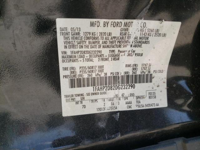 Photo 11 VIN: 1FAHP2D82DG232290 - FORD TAURUS SE 